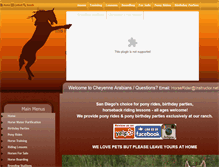 Tablet Screenshot of cheyennearabians.com
